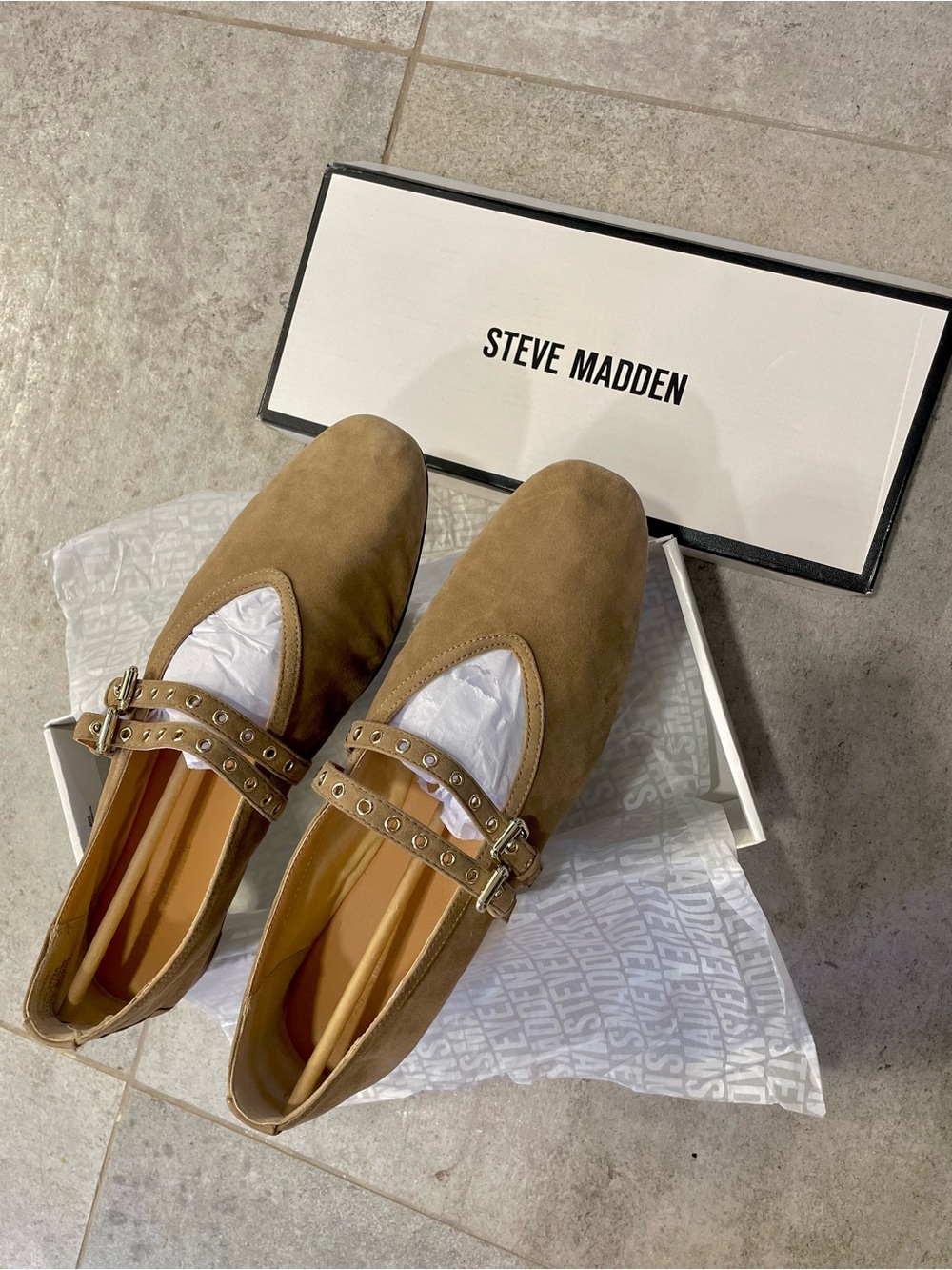 Steve Madden LYDIA TAUPE SUEDE flat